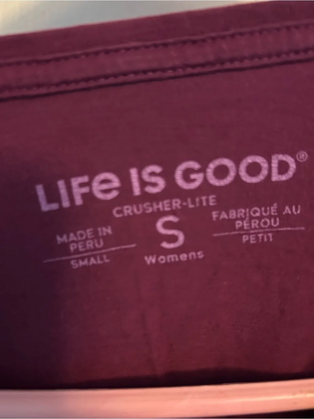 Life Is Good soft burgundy